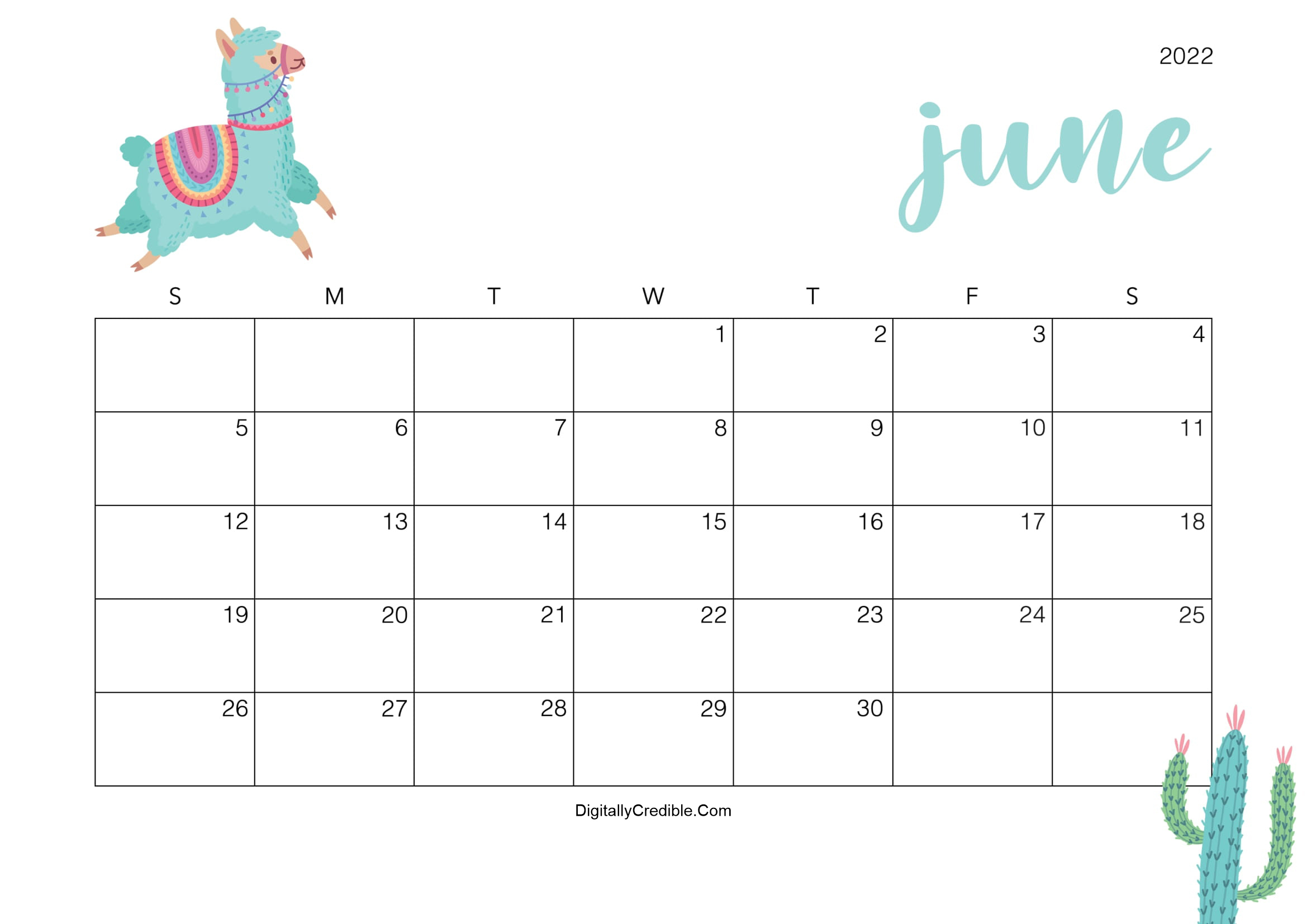 Collect May June 2022 Printable Calendar