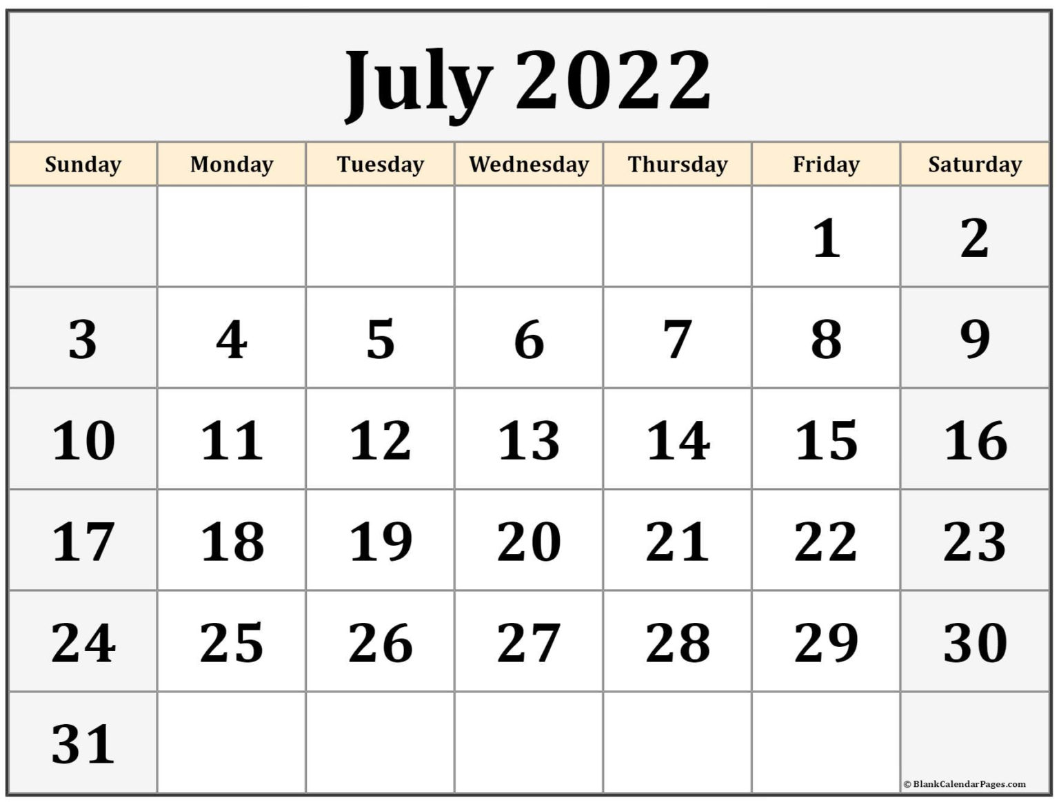 Get Calendar 2022 June And July