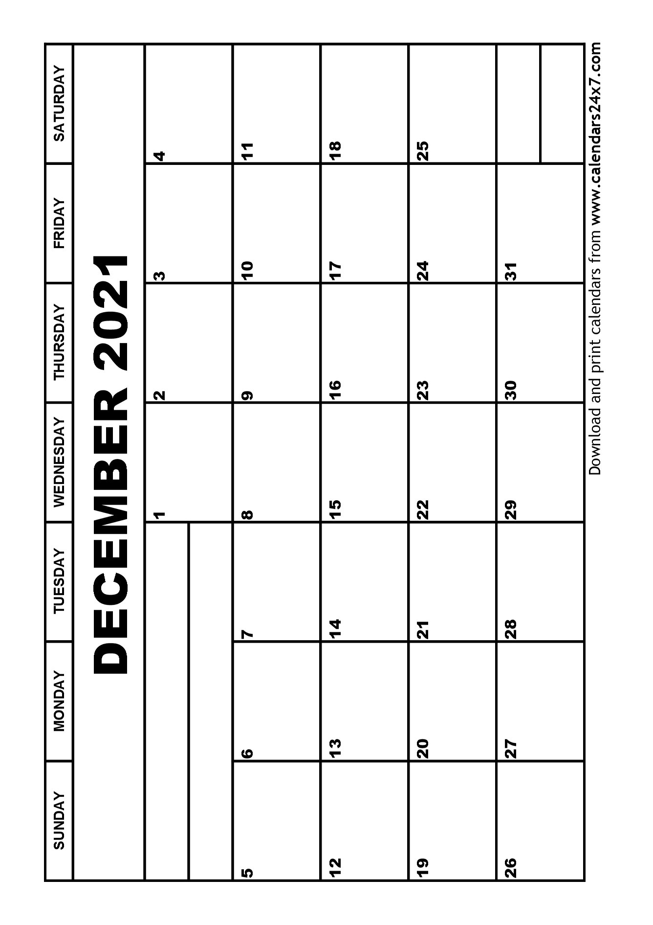 Get Calendar December 2021 January 2022 Printable