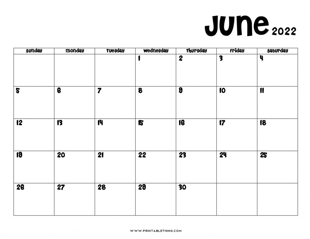 Pick May June 2022 Printable Calendar