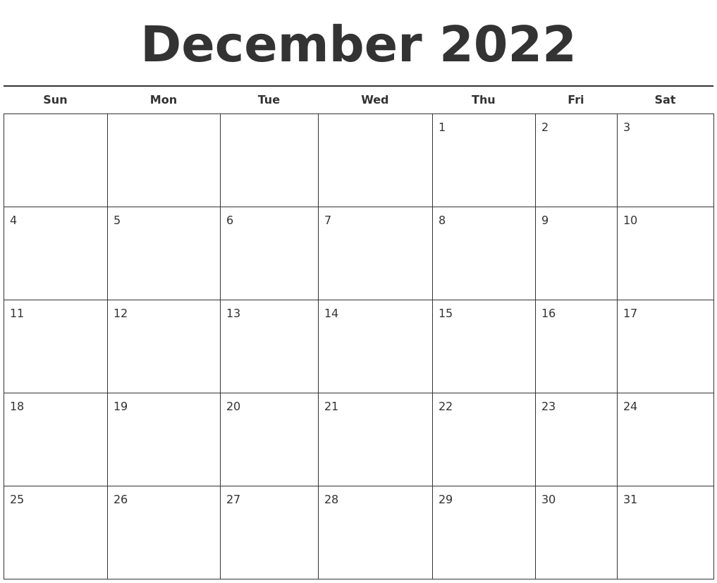 Take Calendar December 2021 January 2022 Printable