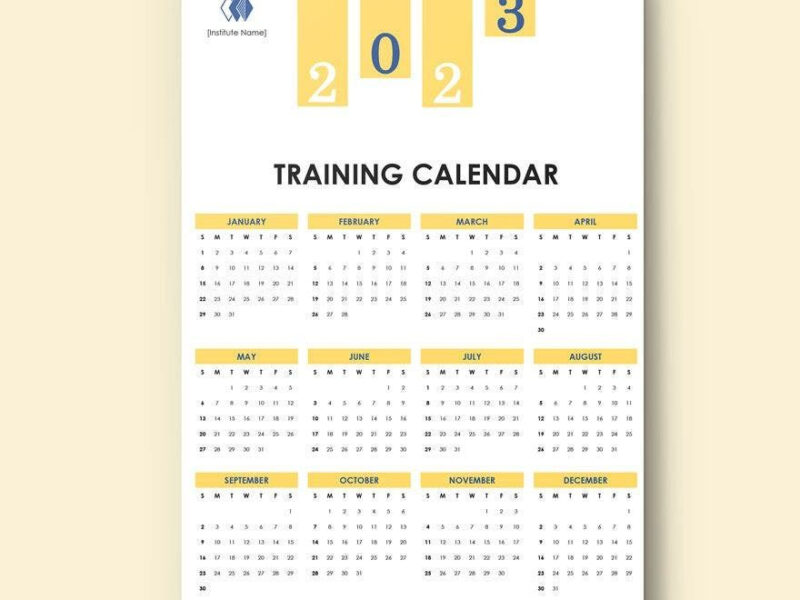 Get Annual Training Calendar Template