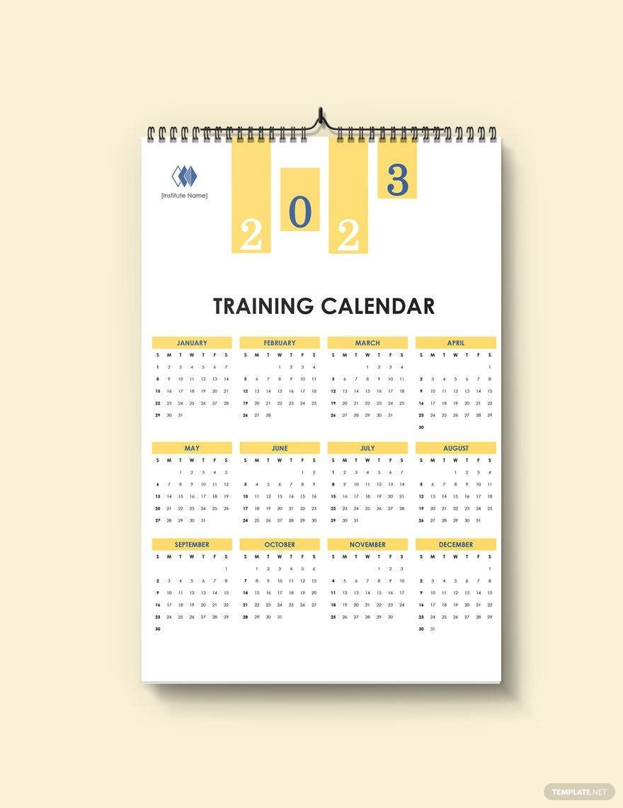 Get Annual Training Calendar Template