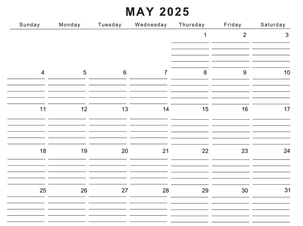 Cute May 2025 Calendars Guide